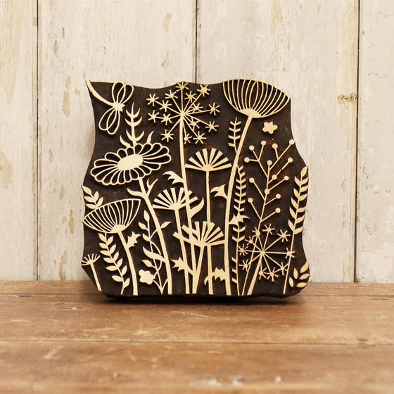 Traditional Printing Block - Meadow