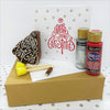 Block Printing Kit - Merry Christmas Tree Christmas Cards