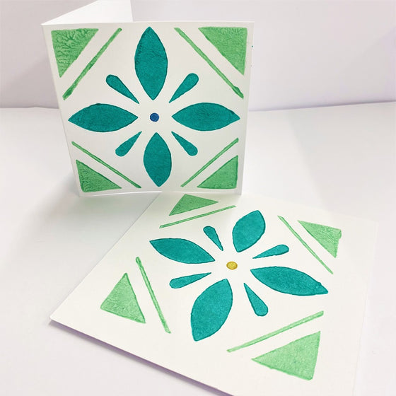 Indian Wooden Printing Block - Mexican Tile