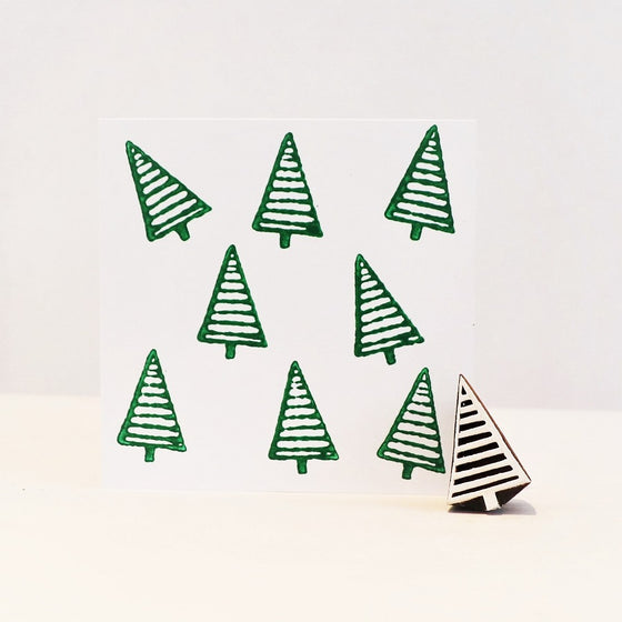 Mini Stripy Christmas Tree