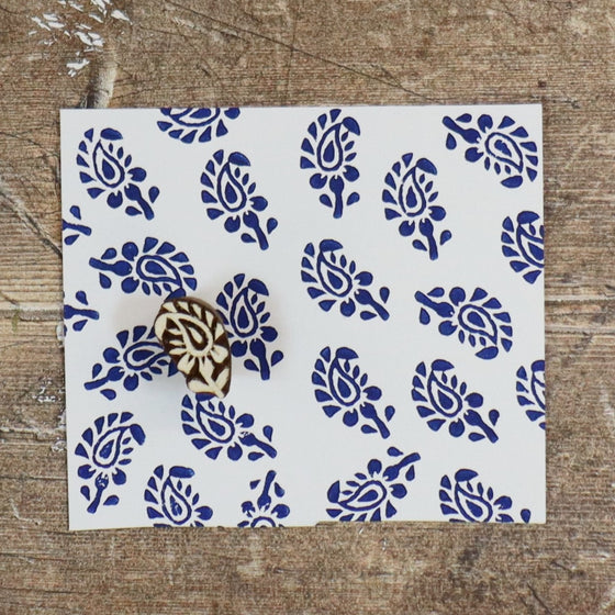 Indian Wooden Printing Blocks - Mini Paisleys