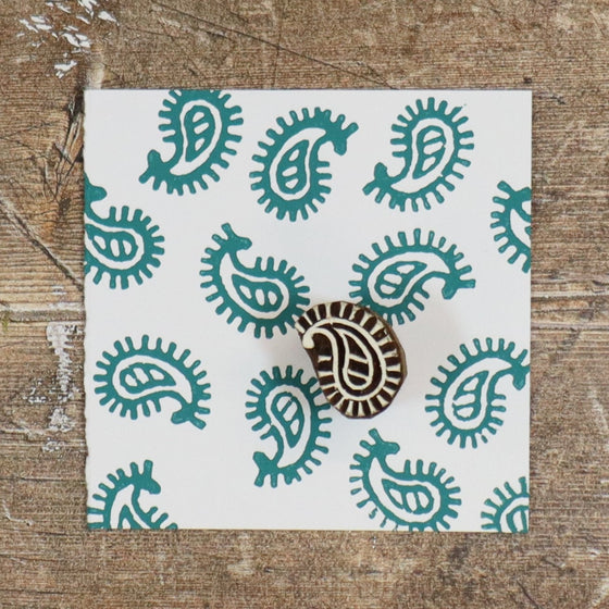 Indian Wooden Printing Blocks - Mini Paisleys