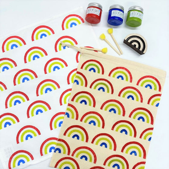 Indian Block Printing Kit - Rainbow