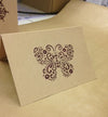 Indian Wooden Printing Block - Detailed Butterfly