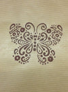 Indian Wooden Printing Block - Detailed Butterfly