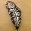 Indian Wooden Printing Block - Large Feather