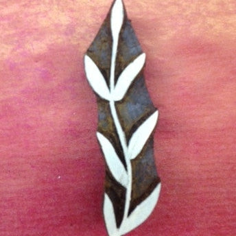 Indian Wooden Printing Blocks - Short Leaves