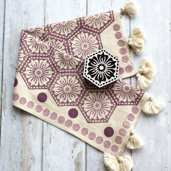 Large Patterned Hexagon