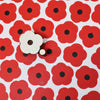Indian wooden printing block in a Poppy design