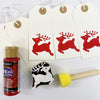 Block Printing Kit - Small Reindeer Gift Tags
