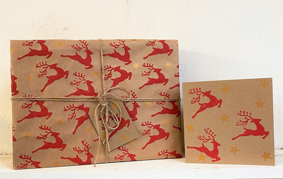 Stylish Leaping Reindeer