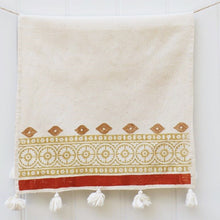  Indian Block Printing Kit - Rustic Tassel Towel