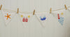 White Fabric Bunting