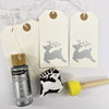 Block Printing Kit - Small Reindeer Gift Tags