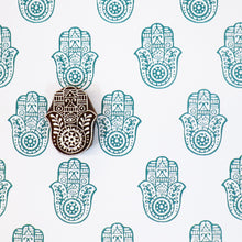  Indian Wooden Printing Block - Small Hamsa