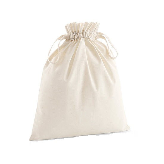 Organic Cotton Soft Drawstring Bag