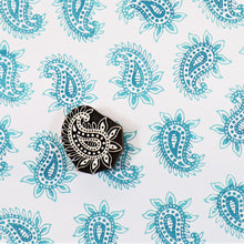  Indian Wooden Printing Block - Spiky Paisley