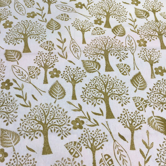 Indian Wooden Printing Block - Bold Spring Tree