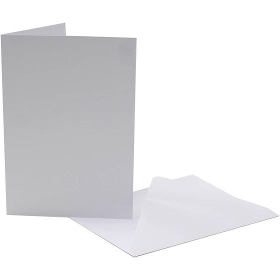 Pack of 5 White Cards with Envelopes