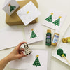 Indian Block Printing Kit - Wonky Star Christmas Tree Cards