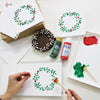 Block Printing Kit - Wreath & Berries Christmas Cards